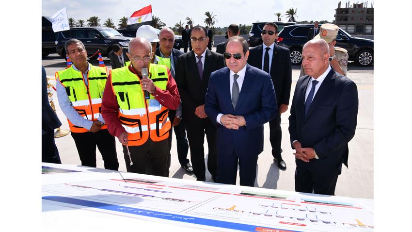 الرئيس عبد الفتاح السيسي يفتتح مصنع الرمال السوداء بمدينة البرلس بمحافظة كفر الشيخ 19/10/2022