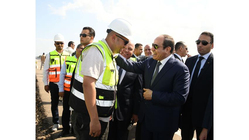الرئيس عبد الفتاح السيسي يفتتح مصنع الرمال السوداء بمدينة البرلس بمحافظة كفر الشيخ 19/10/2022