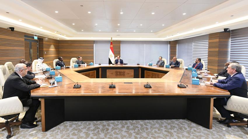 الرئيس عبد الفتاح السيسي يلتقي السادة وزراء الدول المصدرة للغاز بالعاصمة الإدارية الجديدة 25/10/2022