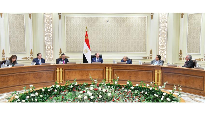 President El-Sisi Meets Qatari Businessmen Association Representatives