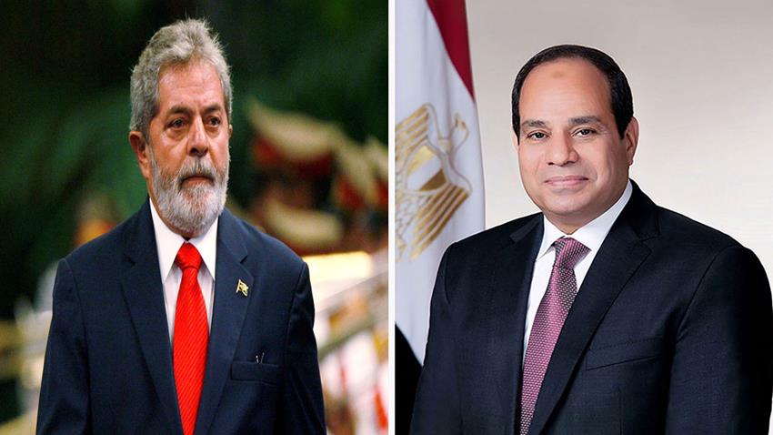 الرئيس عبد الفتاح السيسي يهنئ الرئيس لولا دا سيلفا بمناسبة انتخابه رئيسًا للبرازيل 31/10/2022
