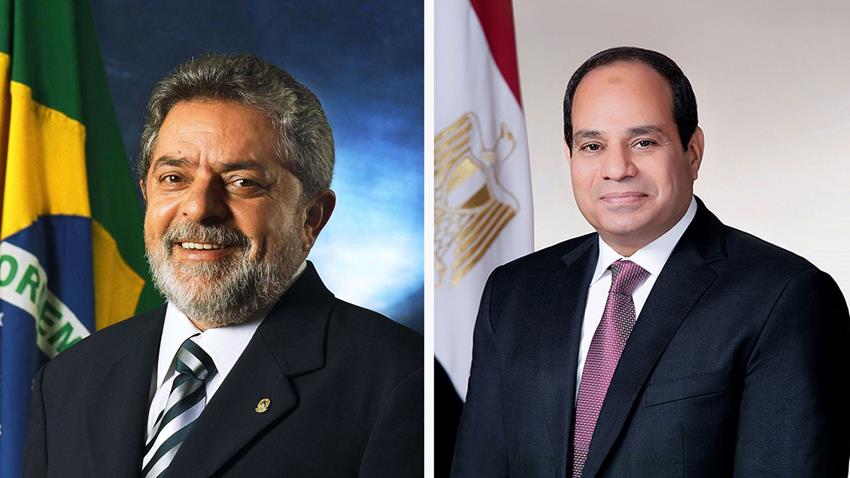 الرئيس عبد الفتاح السيسي يهنئ الرئيس لولا دا سيلفا بمناسبة انتخابه رئيسًا للبرازيل 31/10/2022