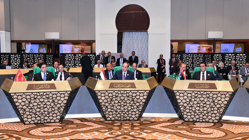 كلمة الرئيس عبد الفتاح السيسي خلال الدورة الحادية والثلاثين لقمة مجلس جامعة الدول العربية