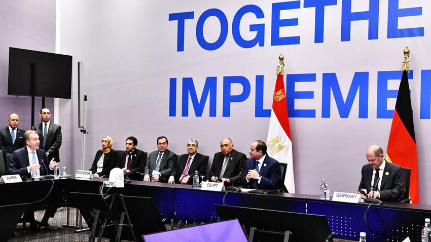 كلمة الرئيس عبد الفتاح السيسي في المائدة المستديرة "الاستثمار في مستقبل الطاقة: الهيدروجين الأخضر" 08/11/2022