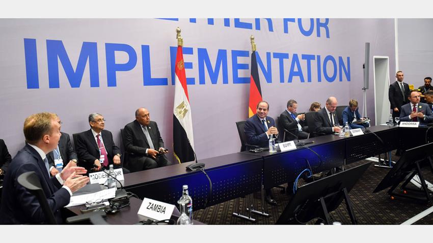 كلمة الرئيس عبد الفتاح السيسي في المائدة المستديرة "الاستثمار في مستقبل الطاقة: الهيدروجين الأخضر" 08/11/2022