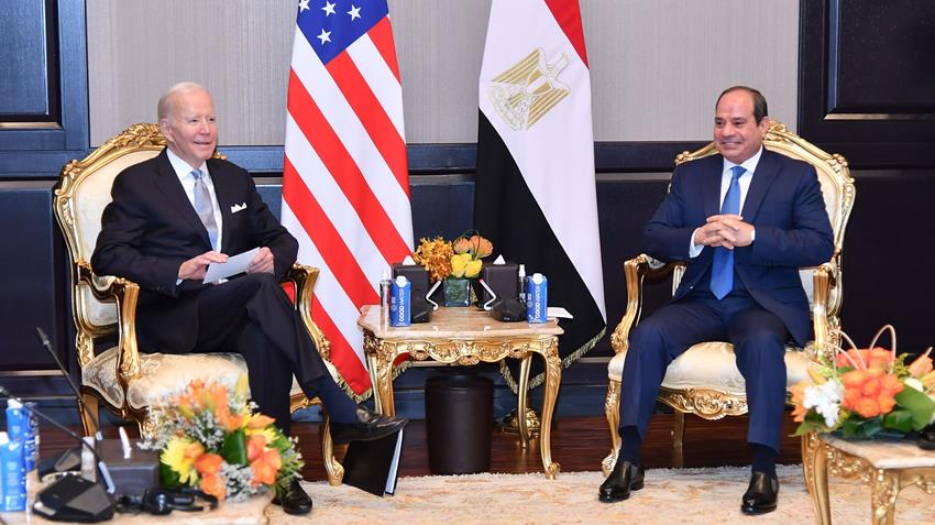 الرئيس عبد الفتاح السيسي يستقبل الرئيس الأمريكي بشرم الشيخ 11-11-2022