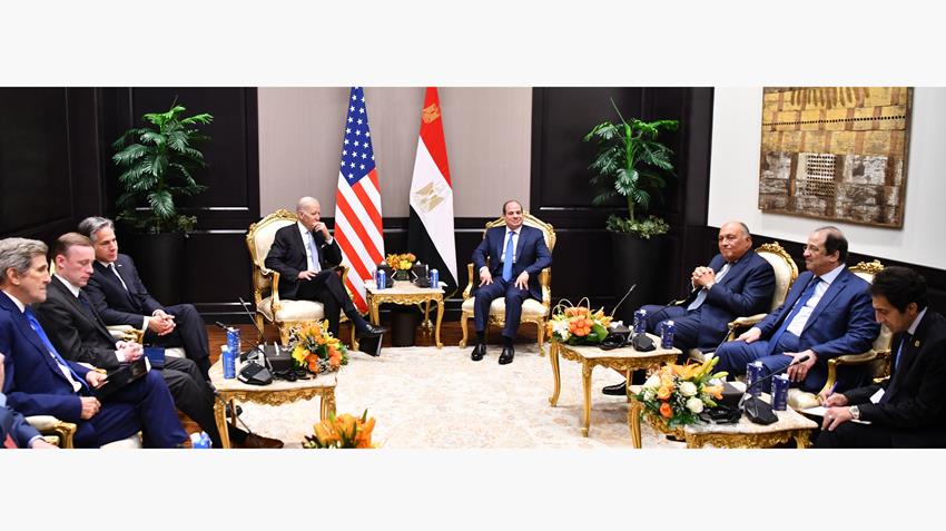 الرئيس عبد الفتاح السيسي يستقبل الرئيس الأمريكي بشرم الشيخ 11-11-2022