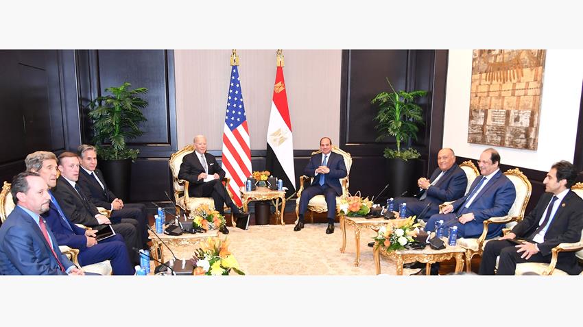 الرئيس عبد الفتاح السيسي يستقبل الرئيس الأمريكي بشرم الشيخ 11-11-2022