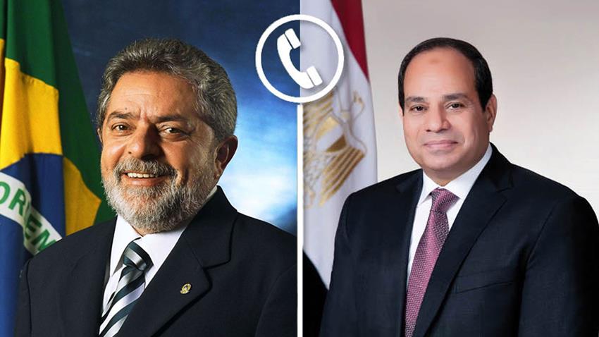 الرئيس عبد الفتاح السيسي يتلقى اتصالًا هاتفيًا من الرئيس البرازيلي 15-11-2022