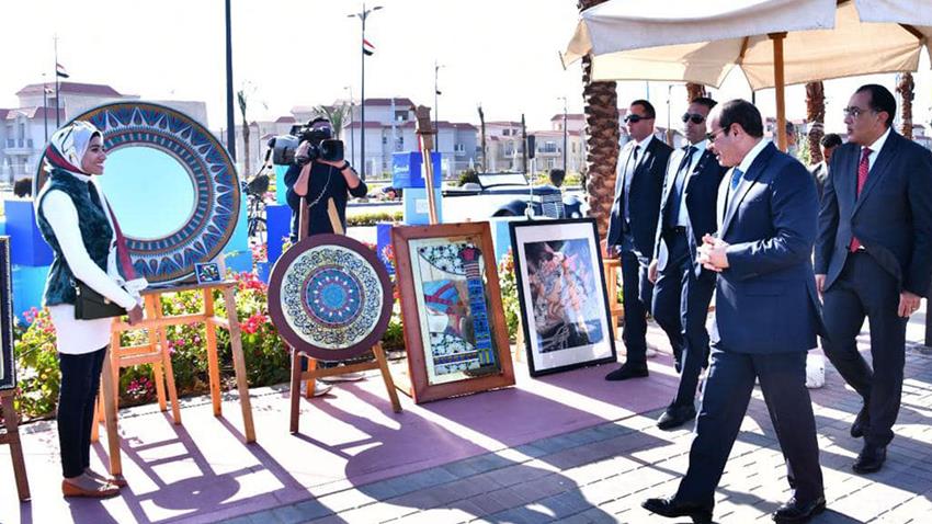 الرئيس عبد الفتاح السيسي يتفقد كورنيش مدينة المنصورة الجديدة 1-12-2022