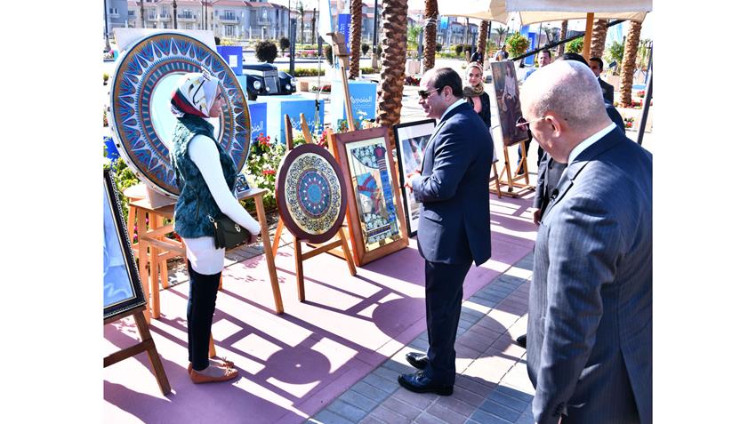 الرئيس عبد الفتاح السيسي يتفقد كورنيش مدينة المنصورة الجديدة 1-12-2022