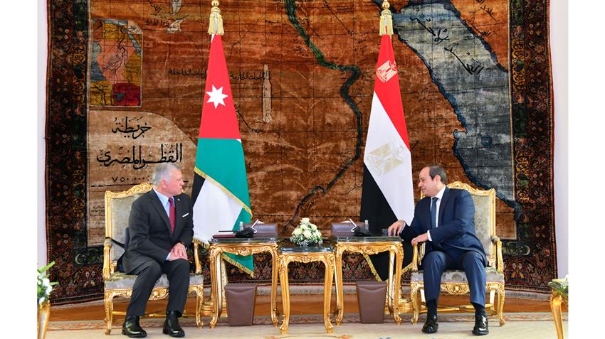 الرئيس عبد الفتاح السيسي يستقبل ملك المملكة الأردنية الهاشمية بقصر الاتحادية 3-12-2022
