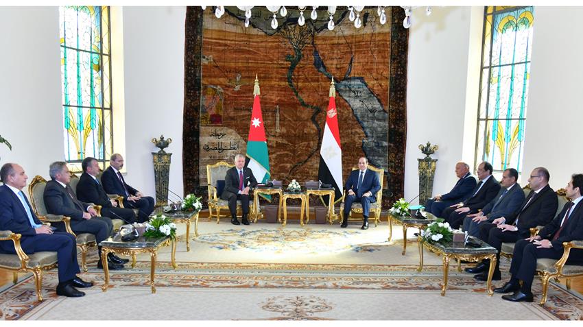الرئيس عبد الفتاح السيسي يستقبل ملك المملكة الأردنية الهاشمية بقصر الاتحادية 3-12-2022