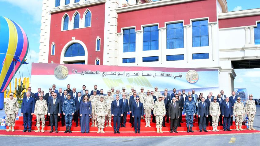 الرئيس عبد الفتاح السيسي يفتتح محور التعمير بالإسكندرية "محور أبو ذكري" 5-12-2022