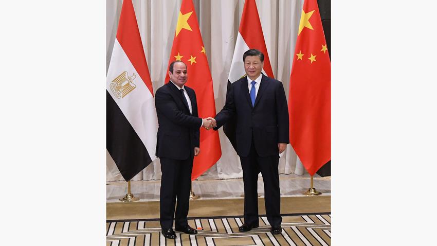الرئيس عبد الفتاح السيسي يلتقي رئيس جمهورية الصين الشعبية