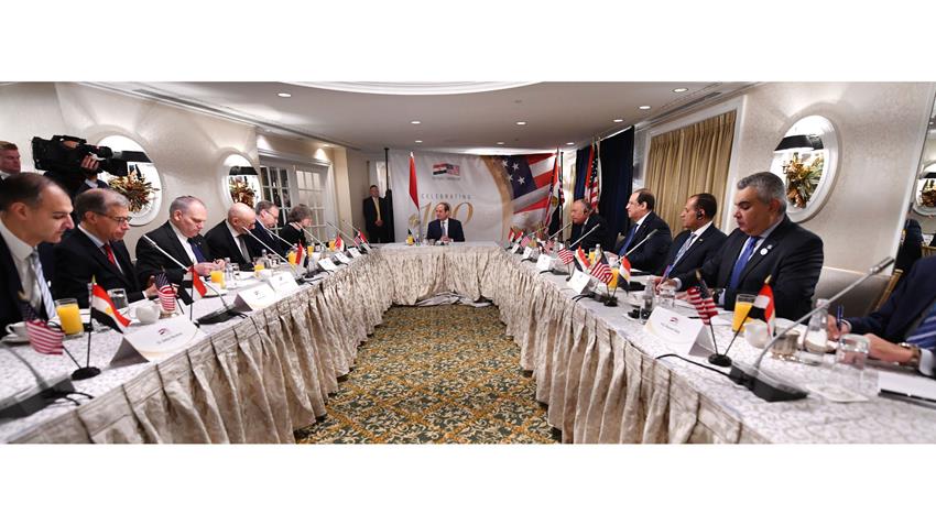الرئيس عبد الفتاح السيسي يستقبل عددًا من قادة المنظمات اليهودية الأمريكية 15-12-2022