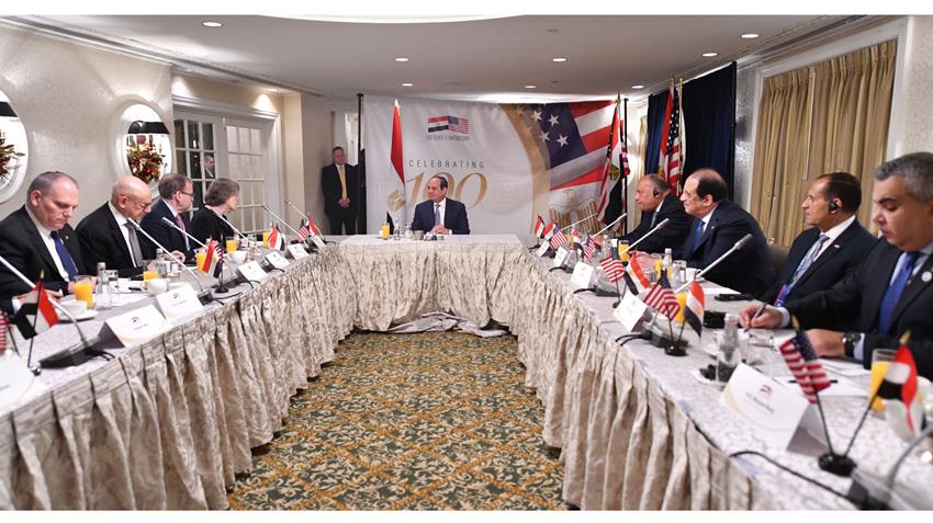 الرئيس عبد الفتاح السيسي يستقبل عددًا من قادة المنظمات اليهودية الأمريكية 15-12-2022
