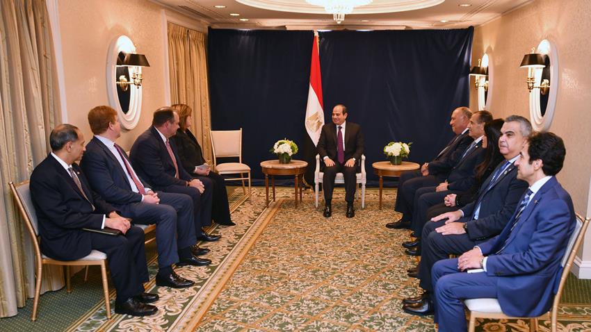 الرئيس عبد الفتاح السيسي يشارك في مأدبة العشاء التي أقامتها غرفة التجارة الأمريكية على شرف سيادته 16/12/2022