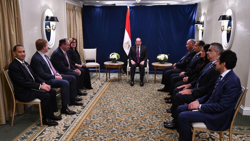 الرئيس عبد الفتاح السيسي يشارك في مأدبة العشاء التي أقامتها غرفة التجارة الأمريكية على شرف سيادته 16/12/2022