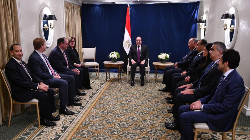 الرئيس عبد الفتاح السيسي يشارك في مأدبة العشاء التي أقامتها غرفة التجارة الأمريكية على شرف سيادته 16/12/2022