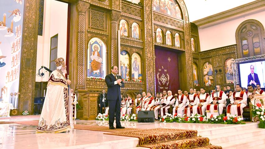 الرئيس عبد الفتاح السيسي يقدم التهنئة بعيد الميلاد المجيدد  6/1/2023