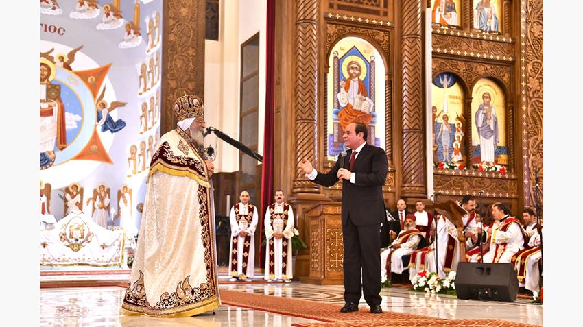 عنوان / 
الرئيس عبد الفتاح السيسي يقدم التهنئة بعيد الميلاد المجيد


ملخص وتفاصيل/
الرئيس عبد الفتاح السيسي يصل إلى كاتدرائية ميلاد المسيح بالعاصمة الإدارية الجديدة، لتقديم التهنئة بعيد الميلاد المجيد