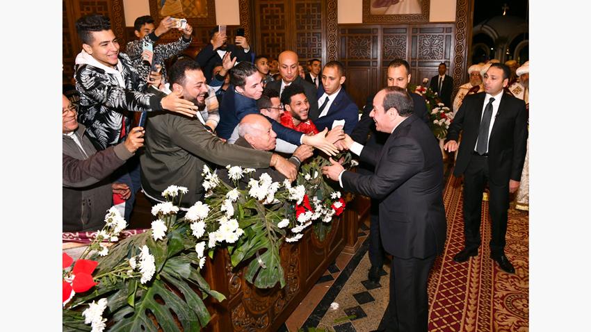 عنوان / 
الرئيس عبد الفتاح السيسي يقدم التهنئة بعيد الميلاد المجيد


ملخص وتفاصيل/
الرئيس عبد الفتاح السيسي يصل إلى كاتدرائية ميلاد المسيح بالعاصمة الإدارية الجديدة، لتقديم التهنئة بعيد الميلاد المجيد