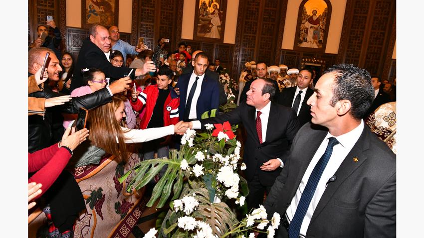 عنوان / 
الرئيس عبد الفتاح السيسي يقدم التهنئة بعيد الميلاد المجيد


ملخص وتفاصيل/
الرئيس عبد الفتاح السيسي يصل إلى كاتدرائية ميلاد المسيح بالعاصمة الإدارية الجديدة، لتقديم التهنئة بعيد الميلاد المجيد