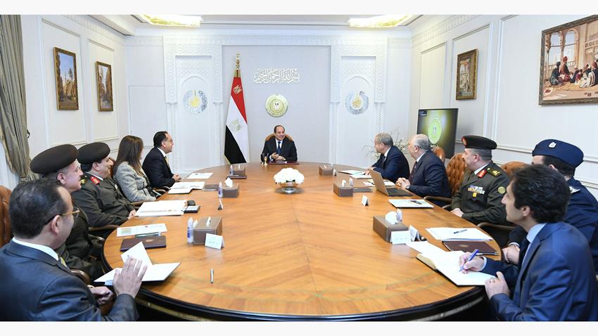 الرئيس عبد الفتاح السيسي يتابع منظومة الأمن الغذائي وموقف المخزون الاستراتيجي للسلع الغذائية