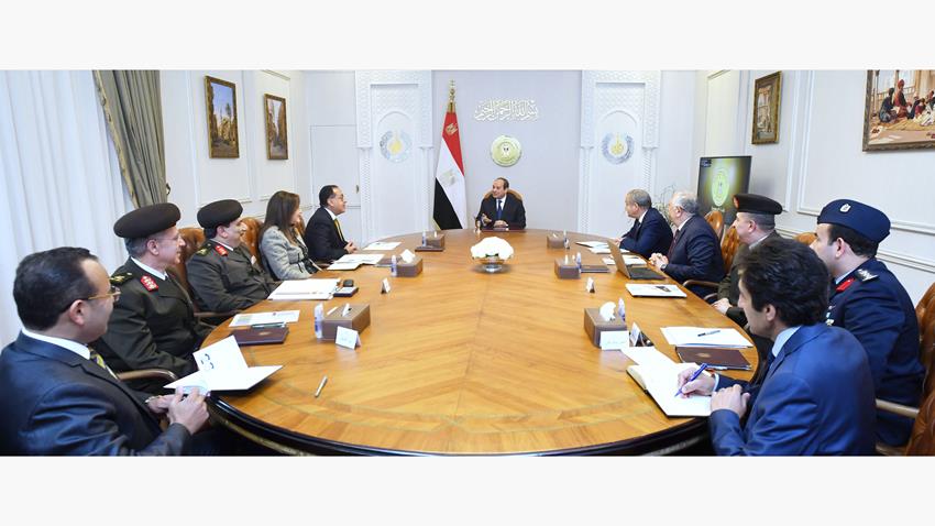 الرئيس عبد الفتاح السيسي يتابع منظومة الأمن الغذائي وموقف المخزون الاستراتيجي للسلع الغذائية