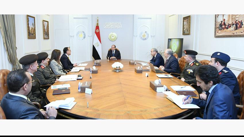 الرئيس عبد الفتاح السيسي يتابع منظومة الأمن الغذائي وموقف المخزون الاستراتيجي للسلع الغذائية