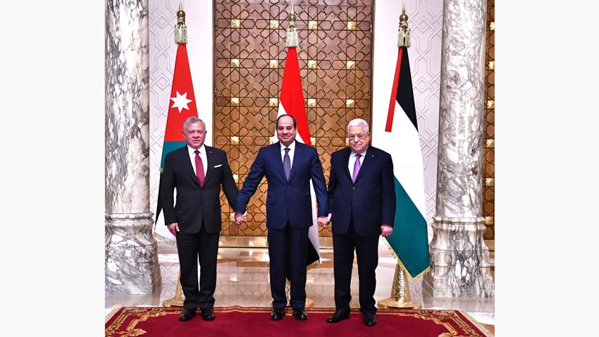 البيان الختامي للقمة الثلاثية المصرية الأردنية الفلسطينية 17-01-2023
