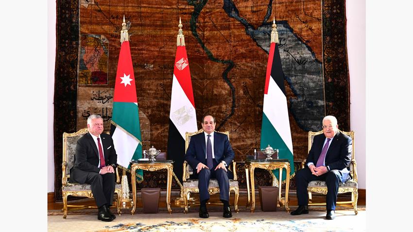 البيان الختامي للقمة الثلاثية المصرية الأردنية الفلسطينية 17-01-2023