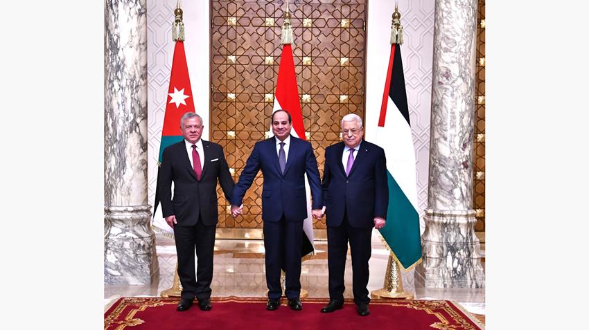 البيان الختامي للقمة الثلاثية المصرية الأردنية الفلسطينية 17-01-2023