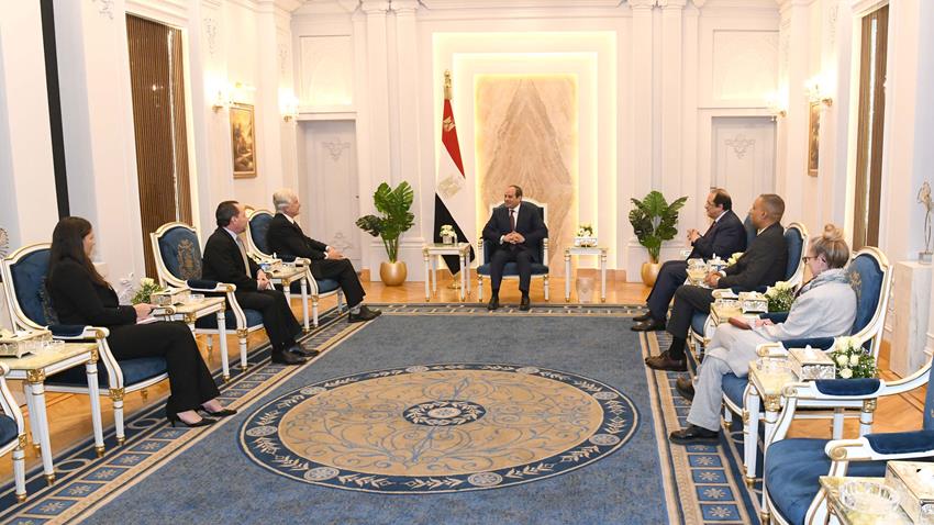 الرئيس عبد الفتاح السيسي يستقبل مدير وكالة الاستخبارات المركزية الأمريكية 23-1-2023