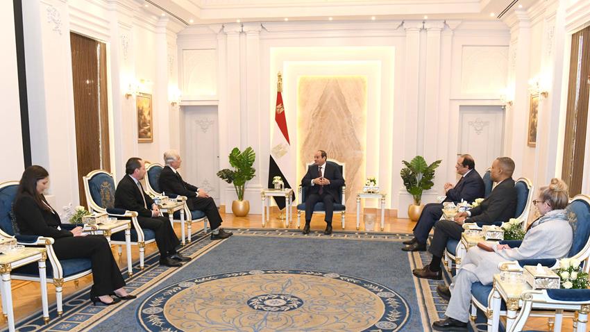 الرئيس عبد الفتاح السيسي يستقبل مدير وكالة الاستخبارات المركزية الأمريكية 23-1-2023