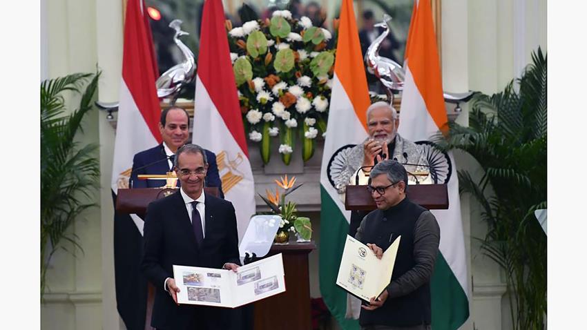 الرئيس عبد الفتاح السيسي يعقد جلسة مباحثات مغلقة مع رئيس وزراء الهند بنيودلهي