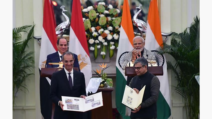 الرئيس عبد الفتاح السيسي يعقد جلسة مباحثات مغلقة مع رئيس وزراء الهند بنيودلهي 25-1-2025