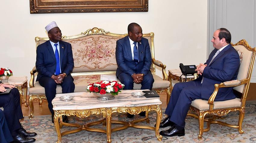 الرئيس عبدالفتاح السيسي يستقبل السيد "ايزيكيال نيبيجيرا" وزير خارجية بوروندي