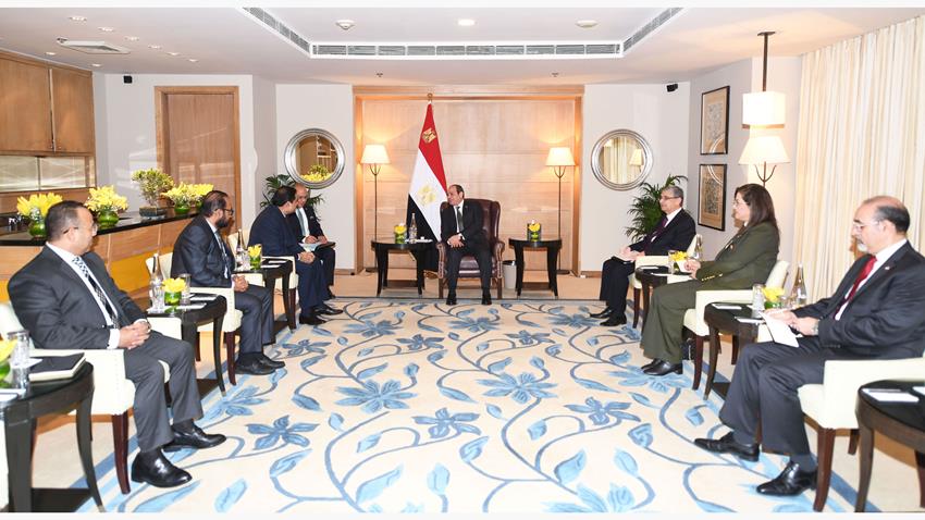 الرئيس عبد الفتاح السيسي يستقبل رئيس مجلس مجموعة أداني الهندية العالمية العملاقة