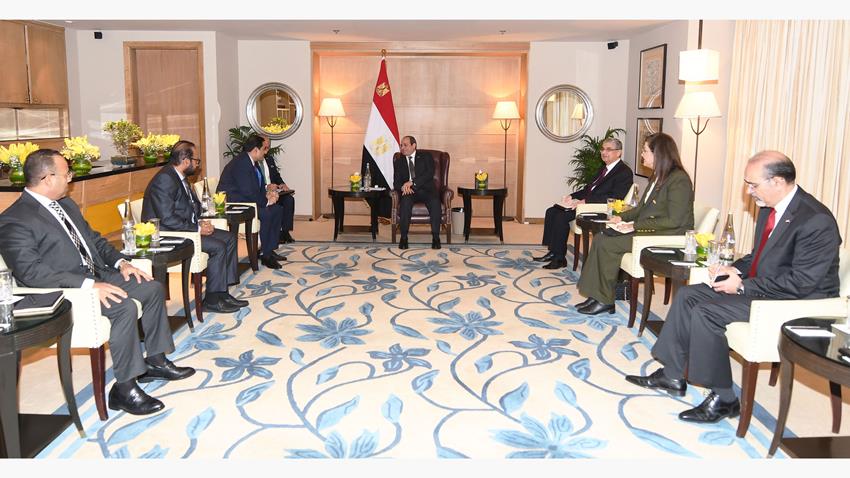 الرئيس عبد الفتاح السيسي يستقبل رئيس مجلس مجموعة أداني الهندية العالمية العملاقة