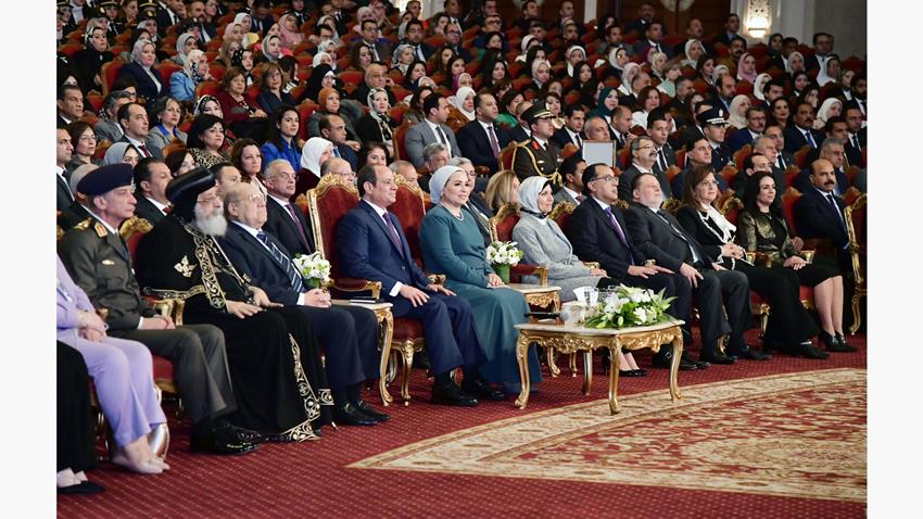 السيدة الأولى تعرب عن سعادتها بحضور احتفالية يوم المرأة المصرية والأم المثالية لعام ٢٠٢٣