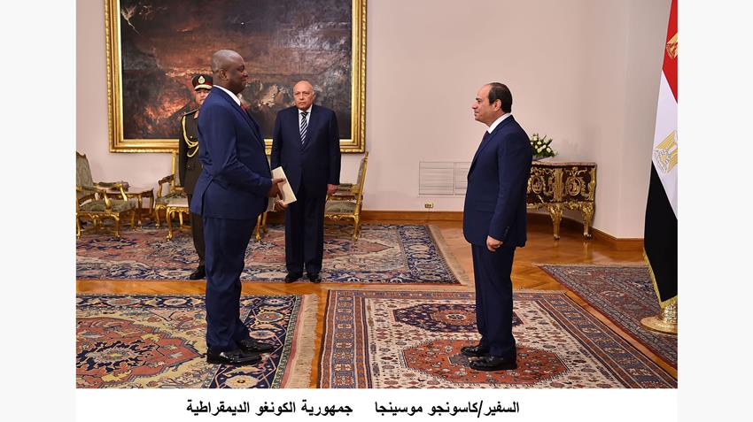 الرئيس عبد الفتاح السيسي يتسلم أوراق اعتماد عدد من السفراء المعتمدين لدى جمهورية مصر العربية