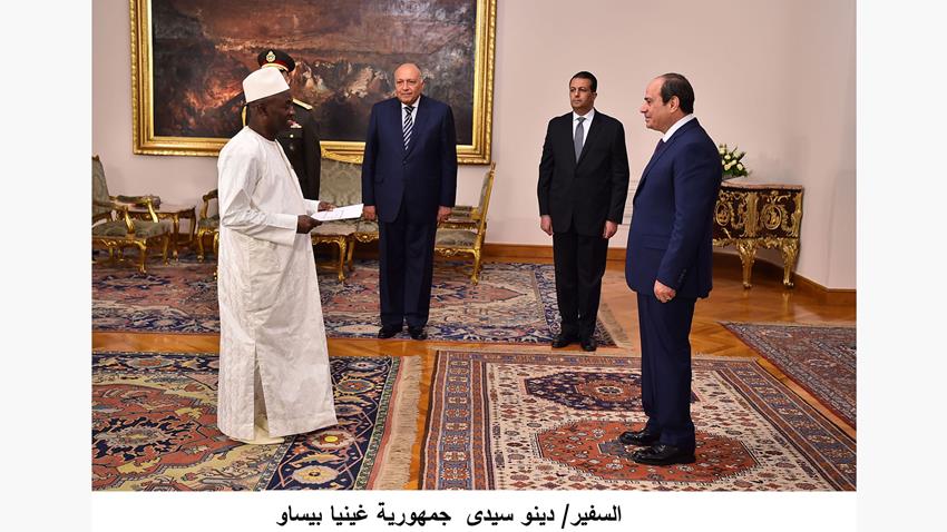 الرئيس عبد الفتاح السيسي يتسلم أوراق اعتماد عدد من السفراء المعتمدين لدى جمهورية مصر العربية
