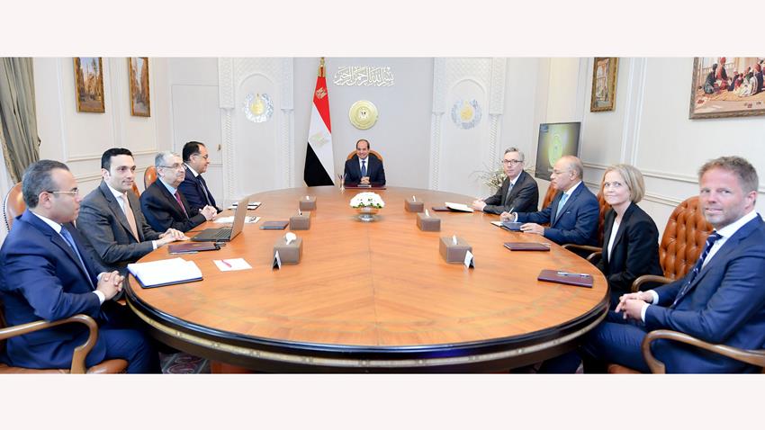 الرئيس عبد الفتاح السيسي يستقبل الرئيس التنفيذي لشركة "سكاتك إيه إس إيه" النرويجية