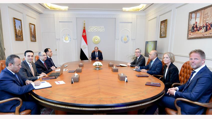 الرئيس عبد الفتاح السيسي يستقبل الرئيس التنفيذي لشركة "سكاتك إيه إس إيه" النرويجية