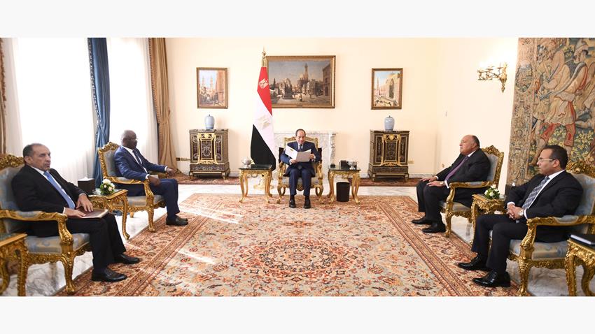 الرئيس عبد الفتاح السيسي يستقبل وزير الشئون الخارجية والتعاون الموريتاني