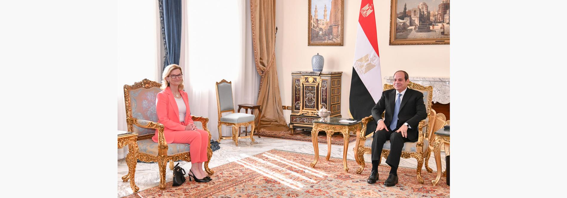 الرئيس عبد الفتاح السيسي يستقبل الأمين العام للاتحاد الدولي للاتصالات