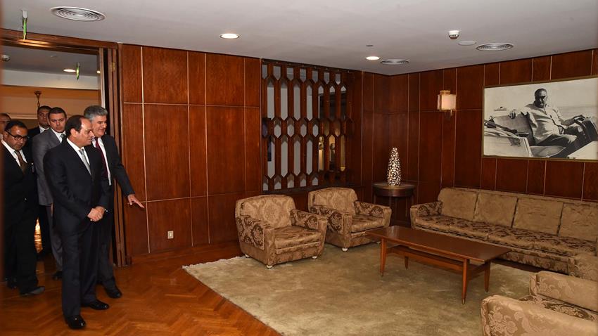 افتتح الرئيس عبد الفتاح السيسي صباح اليوم متحف الزعيم الراحل جمال عبد الناصر.