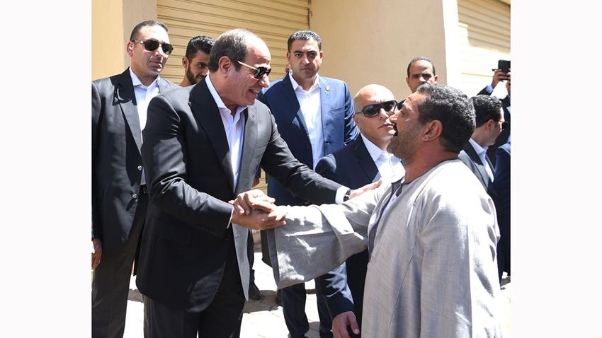 زيارة الرئيس عبد الفتاح السيسي لمحافظة بني سويف